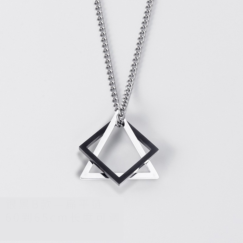 7:Silver black B flat chain