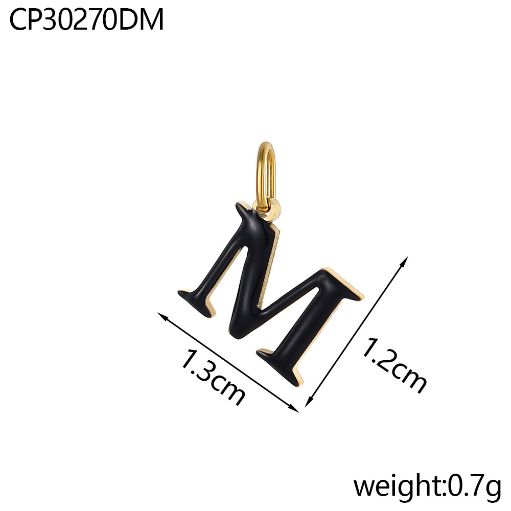 16:Oil drop letter-m