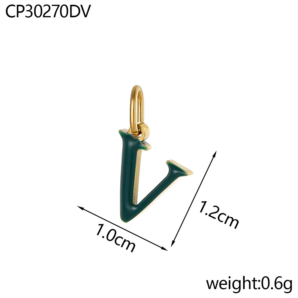 25:Oil drop letter-v