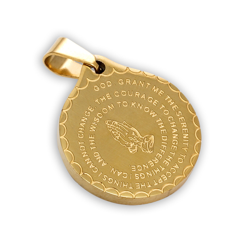 1:Gold 20mm (single pendant)