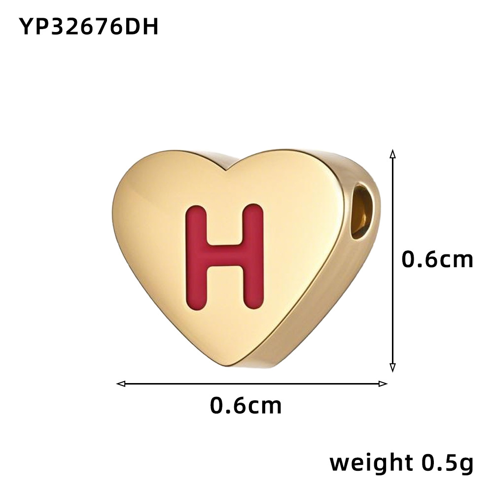 11:Love oil drop letter-h