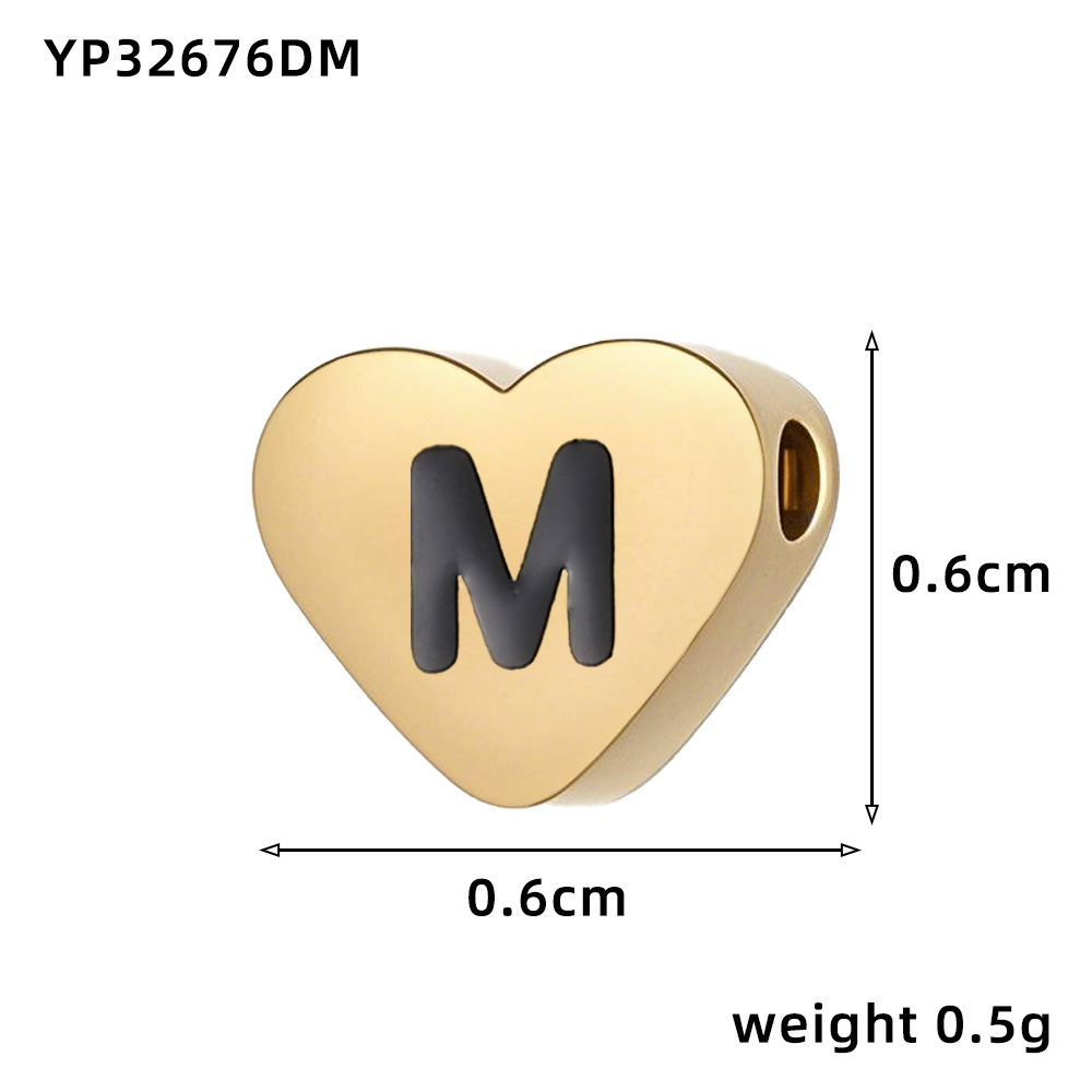 16:Love oil drop letter-m