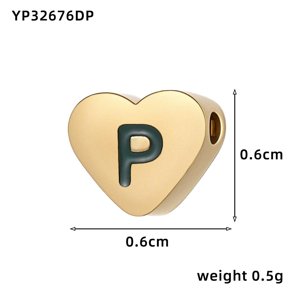 19:Love oil drop letter-p