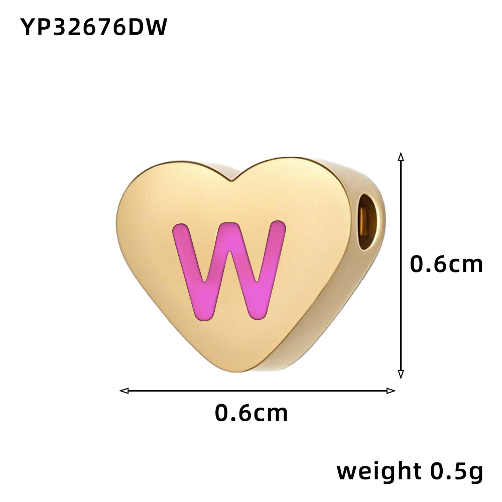 26:Love oil drop letter-w