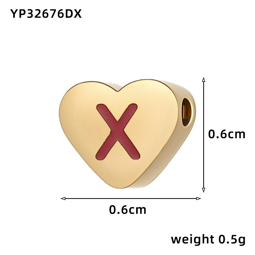 27:Love oil drop letter-x