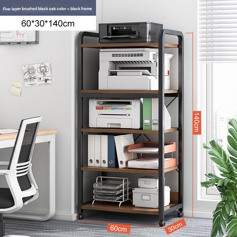 With Pulley Five-layer Brushed Black Oak   Black Frame