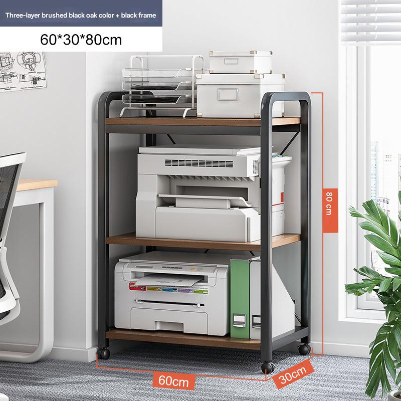 With Pulley Three-layer Brushed Black Oak   Black Fram