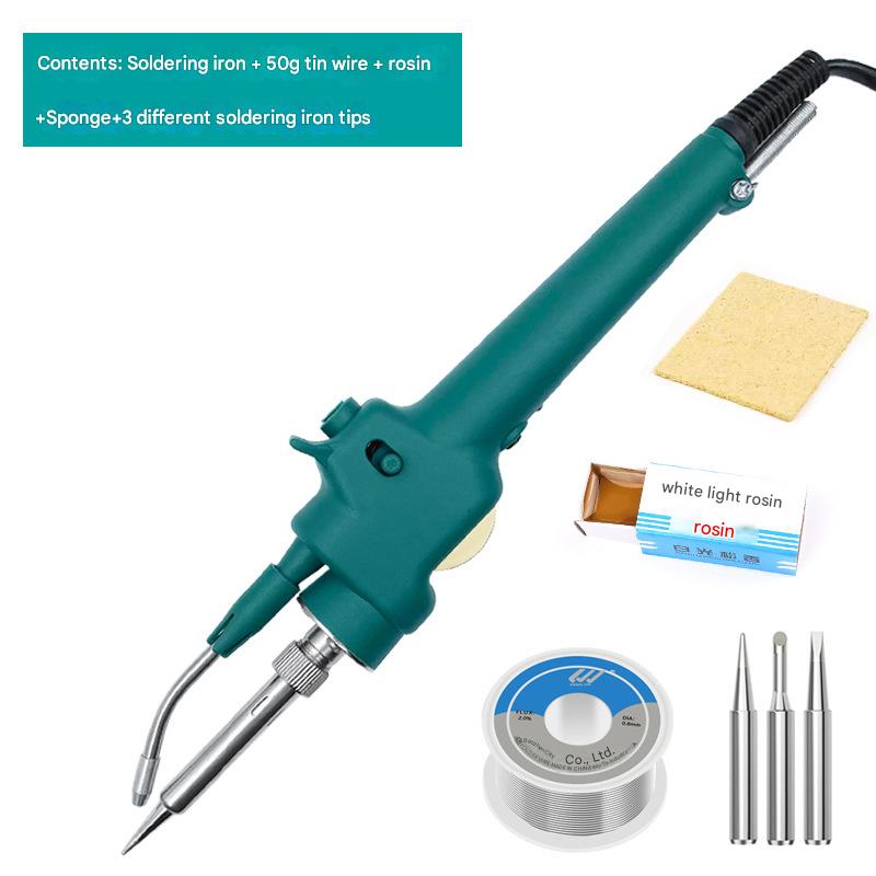 60W straight handle solder gun 50g tin 3 head rosin sponge