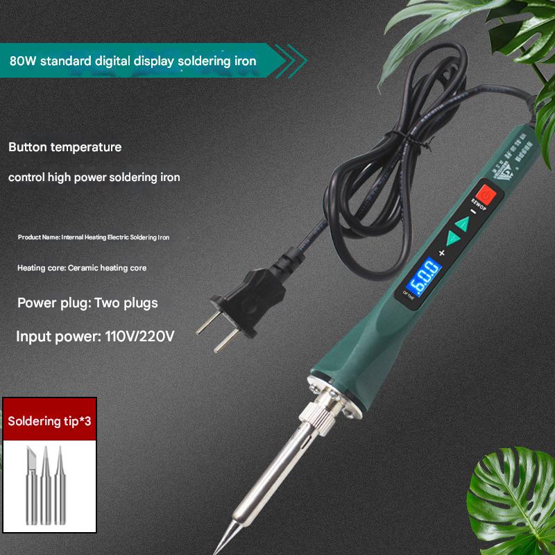 80W digital display thermostat soldering iron  3 heads