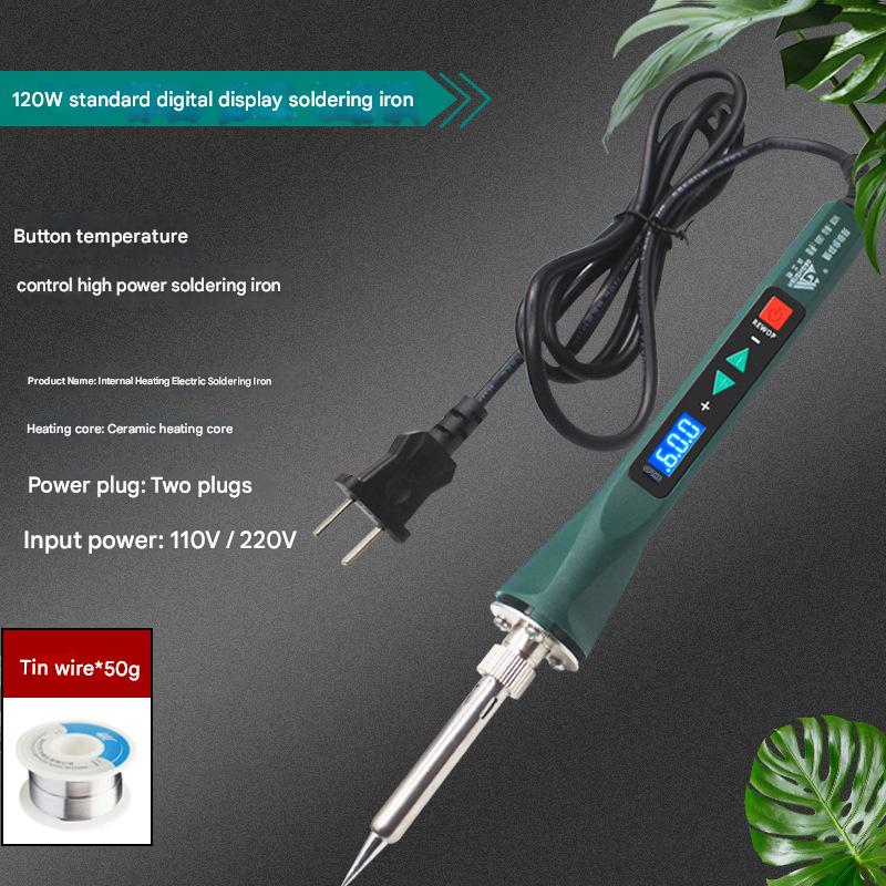 120W digital display thermostat soldering iron  50g tin wire