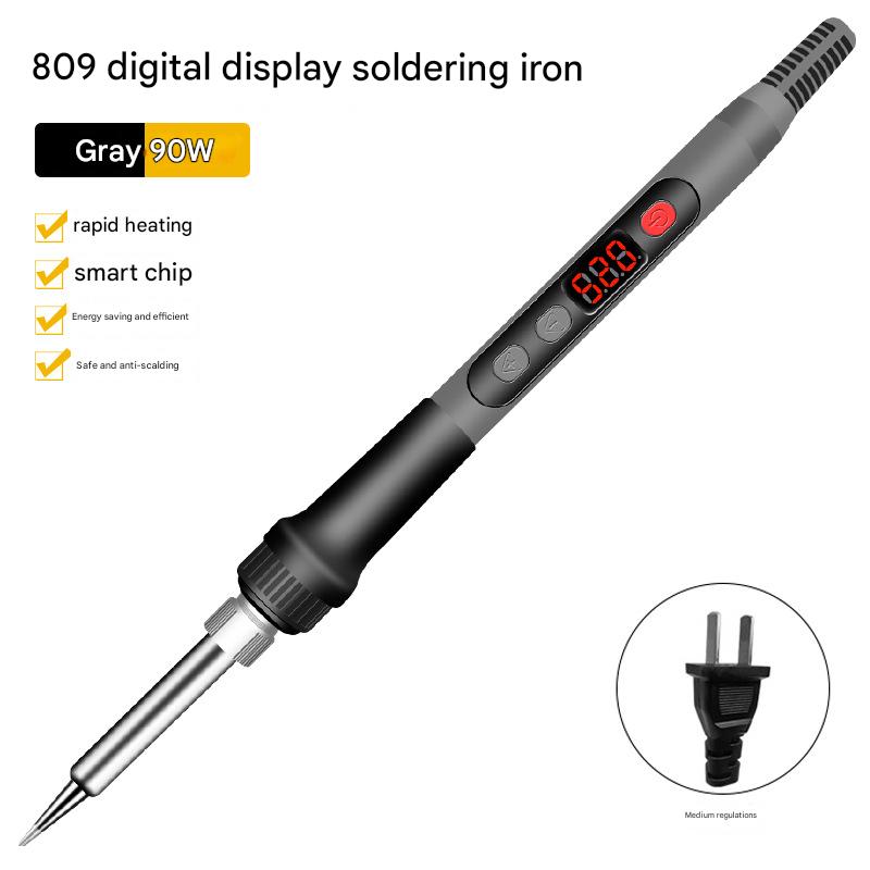 90W/809 digital display electric soldering iron medium gauge