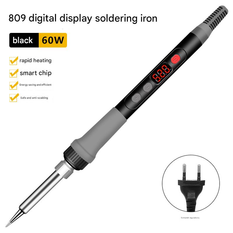 60W/809 digital display electric soldering iron European standard