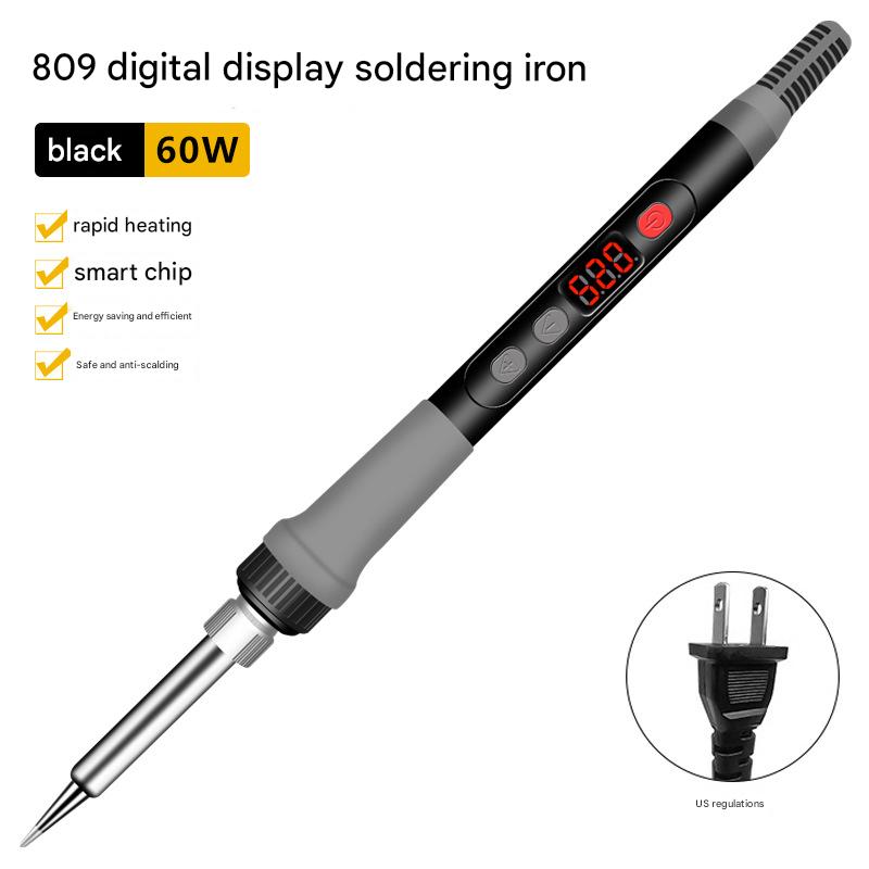 60W/809 digital display electric soldering iron American standard 110V