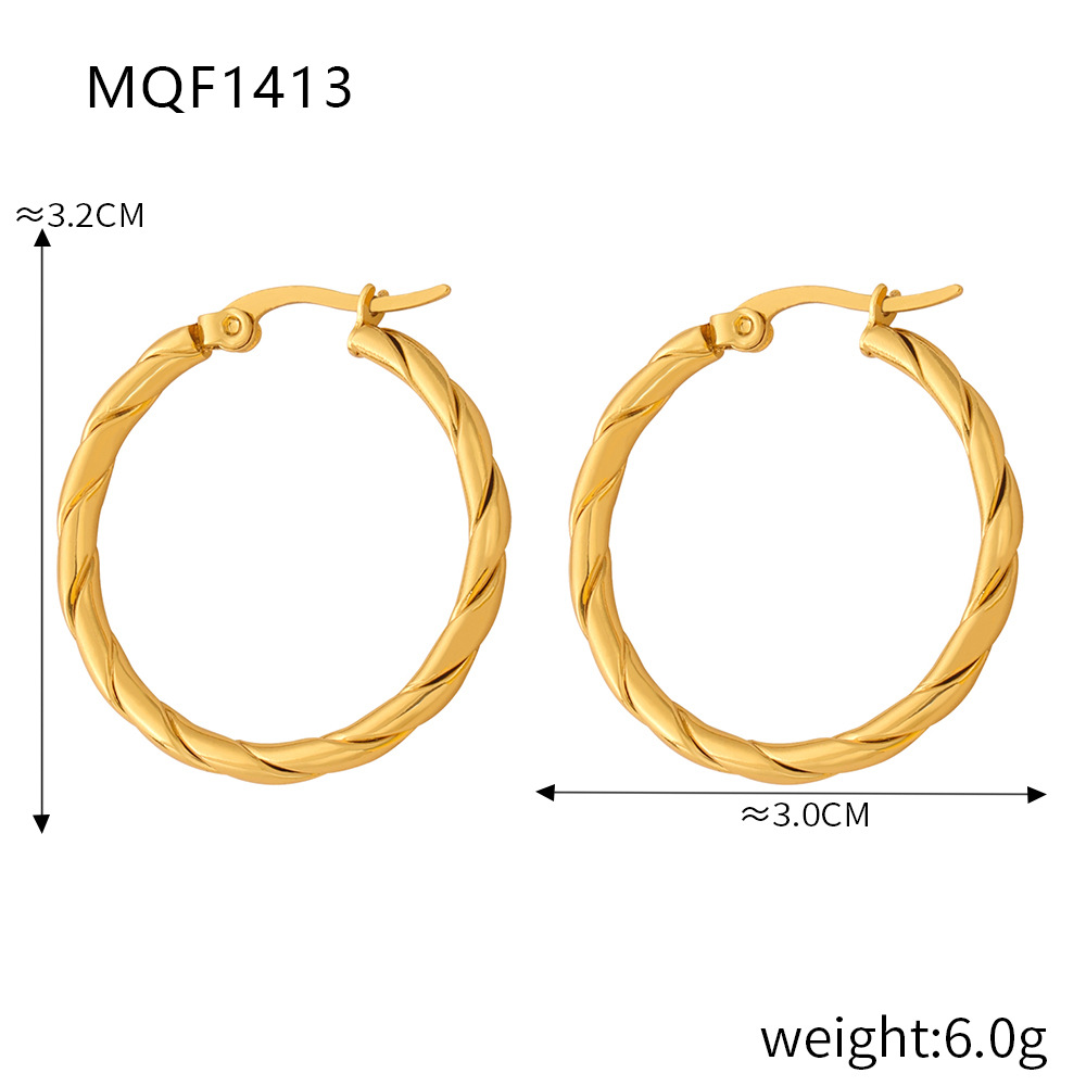 1:F1413-gold earrings