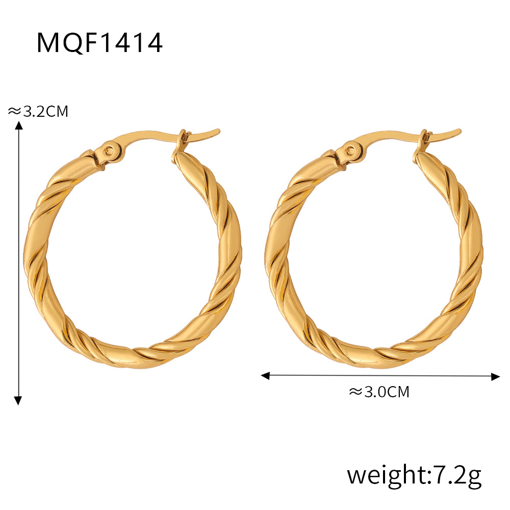 2:F1414-gold earrings