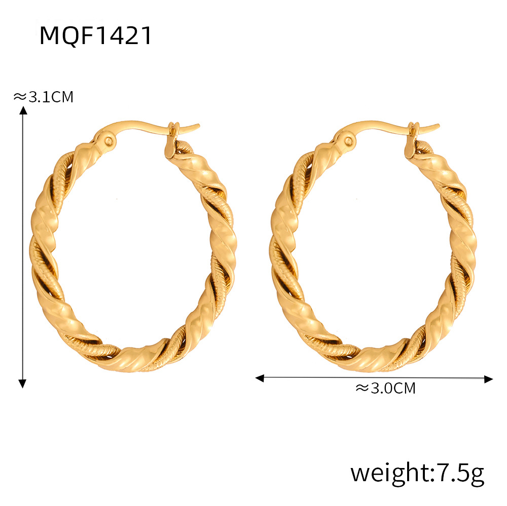 9:F1421-gold earrings