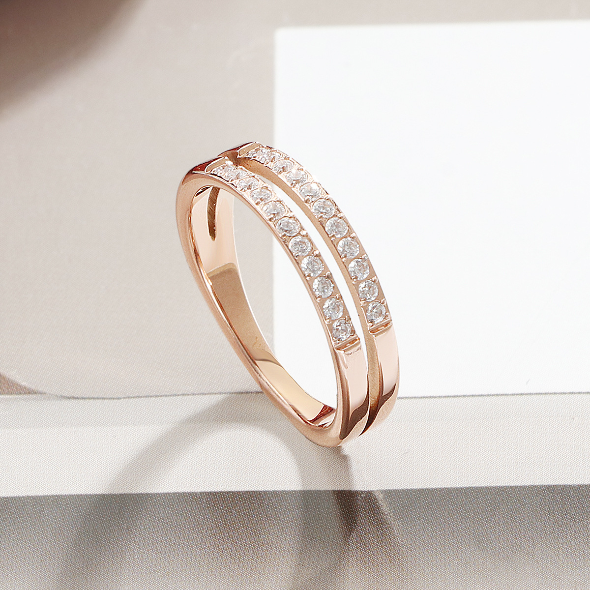 rose gold color US Size #5