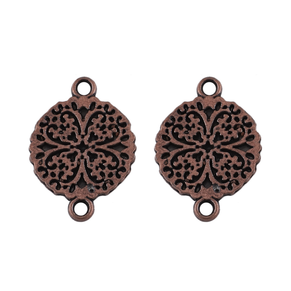 14x14mm/ openwork four-leaf clover ancient bronze