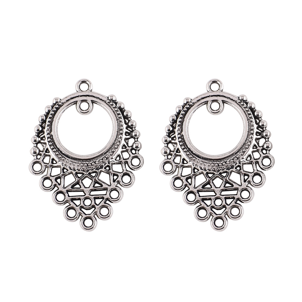 25x 33mm/ Irregular Ring Ancient Silver