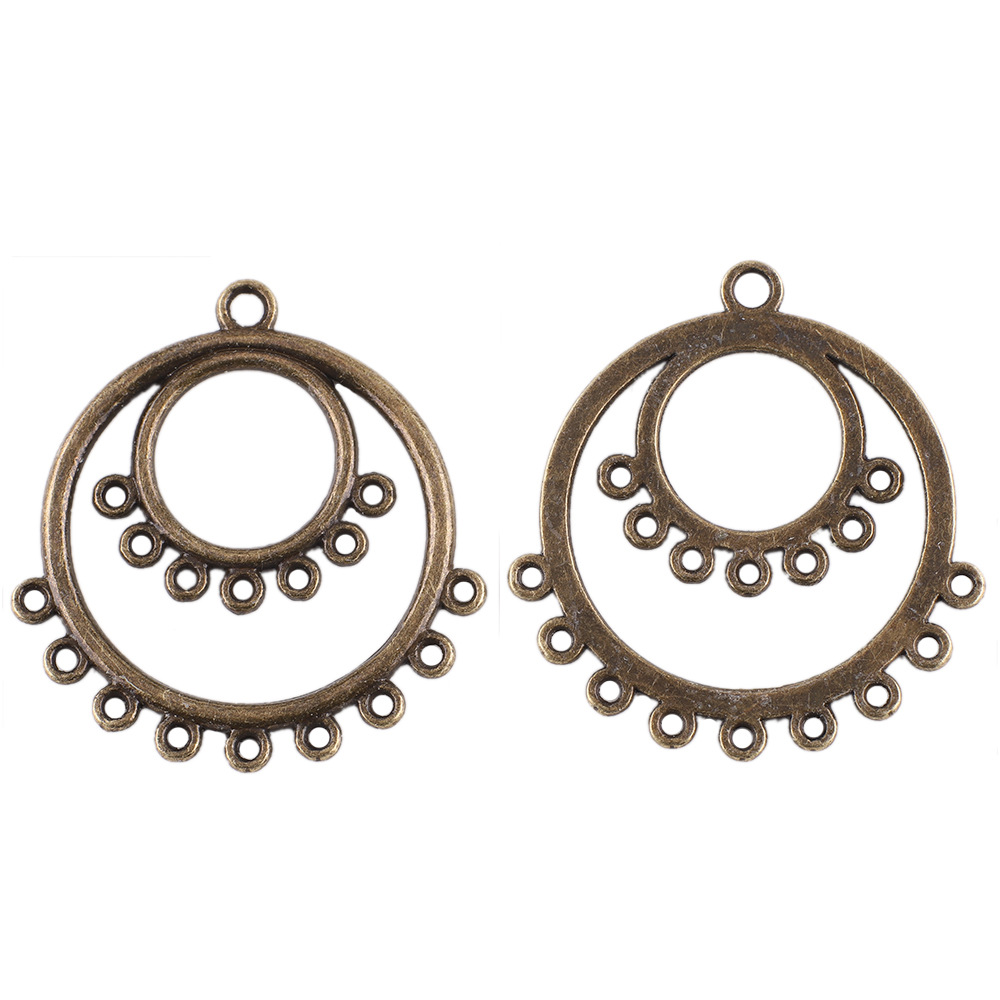 30x 30mm/ hollow ring ancient bronze