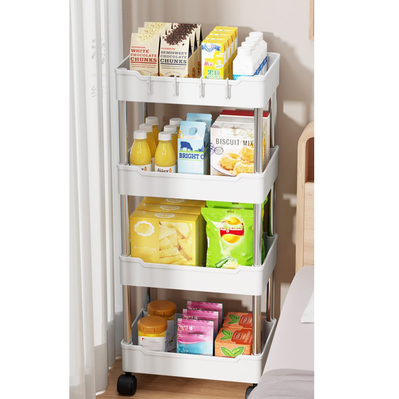 4-layer snack trolley [plastic material]