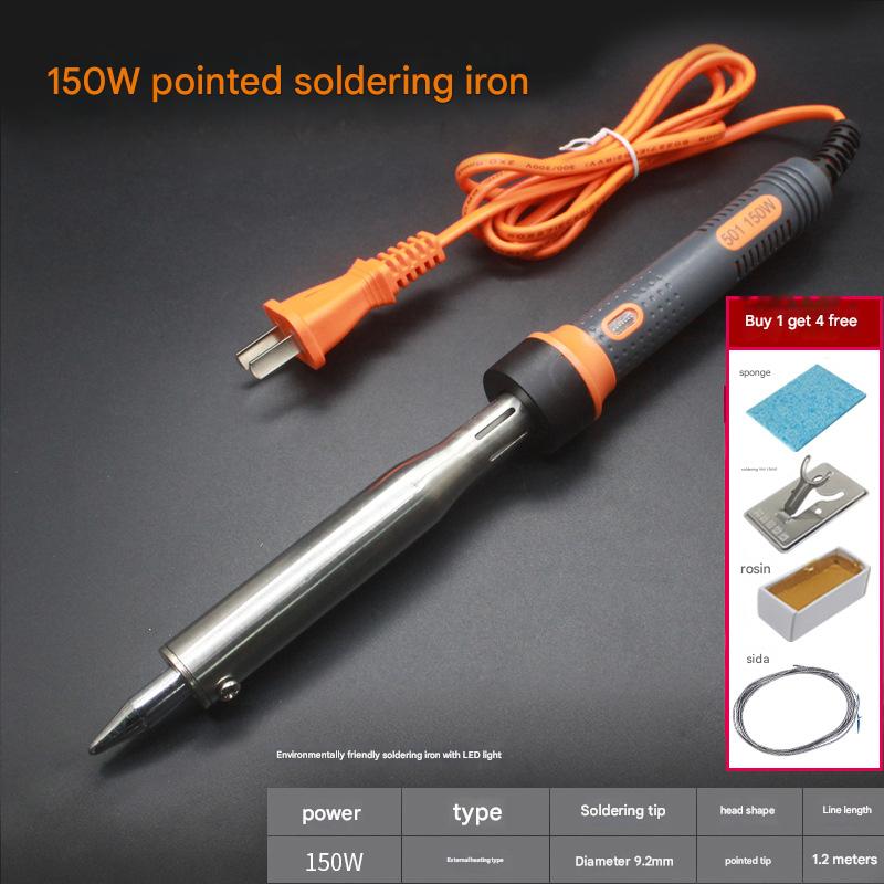150W pointed electric soldering iron with light