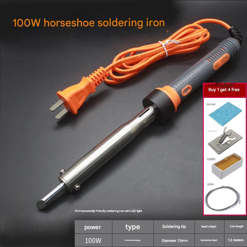 100W oblique head electric soldering iron with light