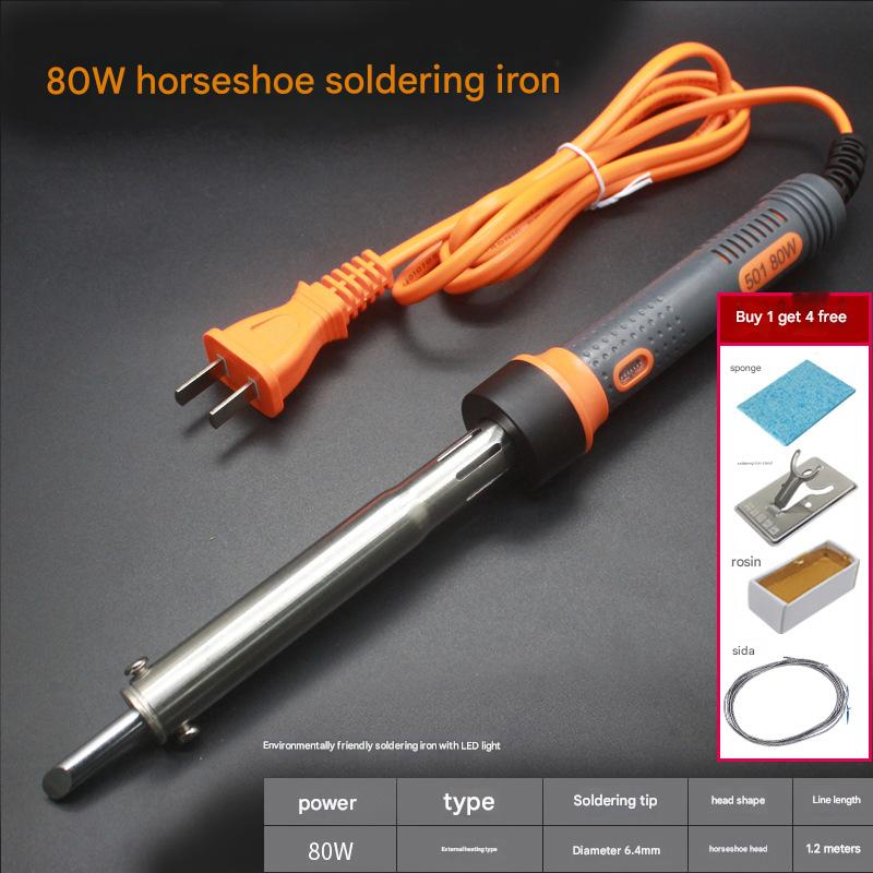 80W oblique head electric soldering iron with light