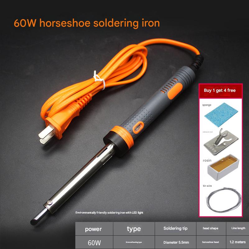 60W oblique head electric soldering iron with light