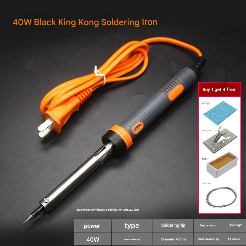 40W flat head electric soldering iron with light
