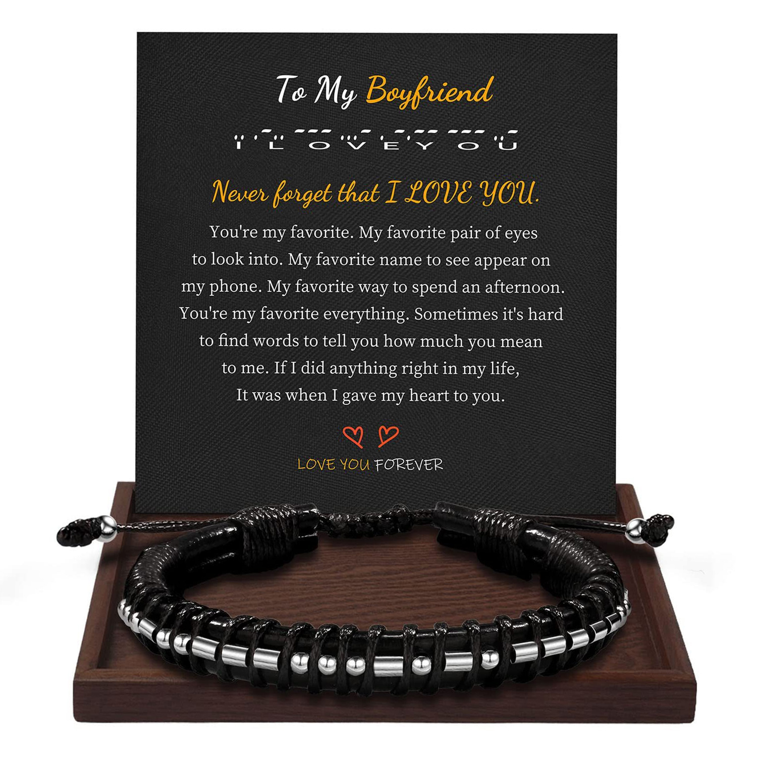 3:Bracelet   To my Boyfriend card