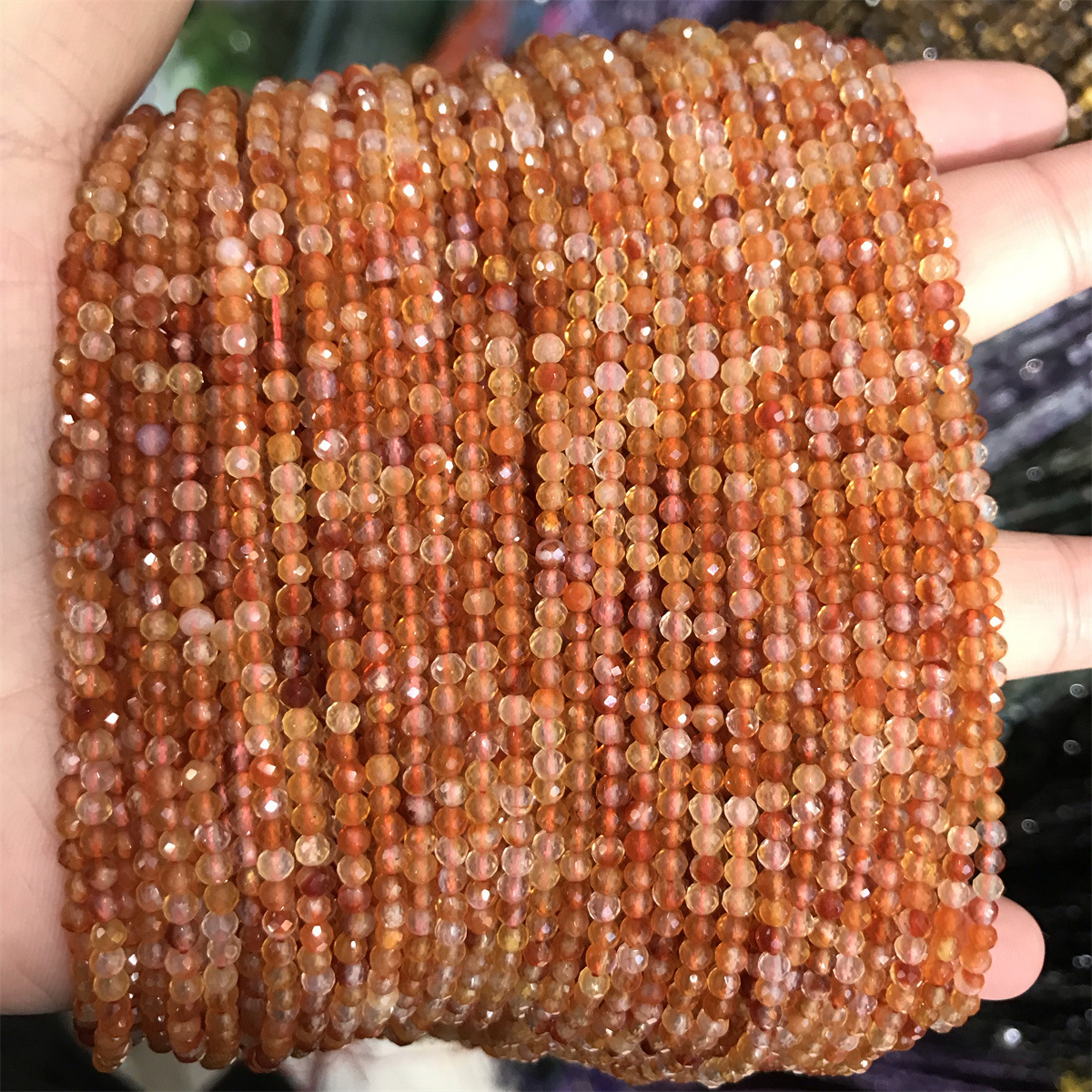 Cut round beads: 3mm