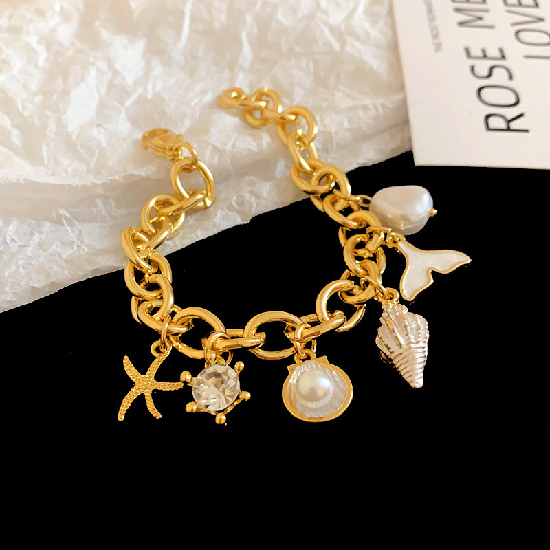 3:White Starfish Conch Bracelet