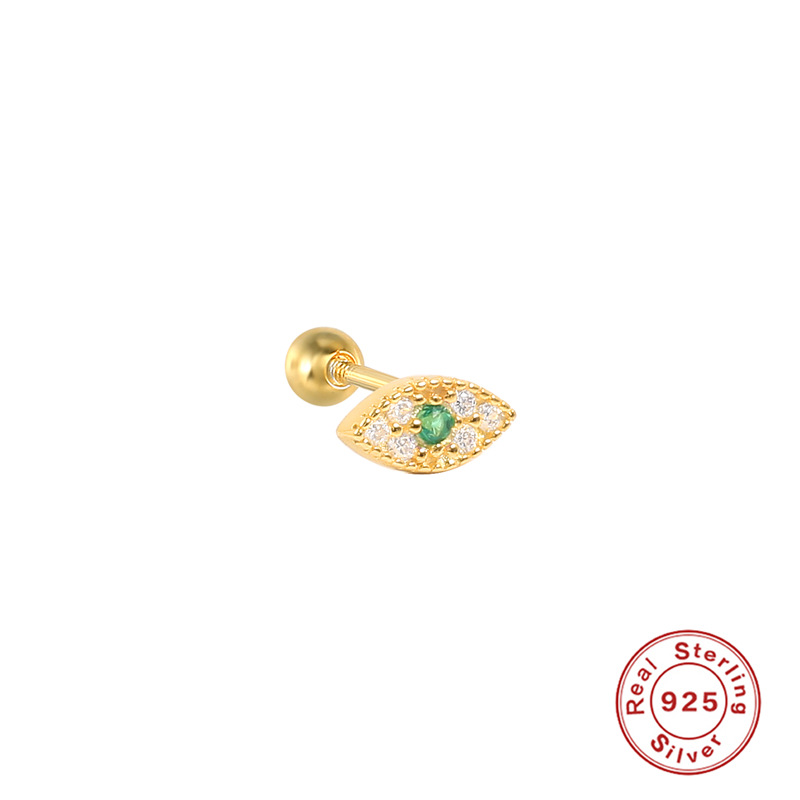 6:Gold Single-Green Diamond