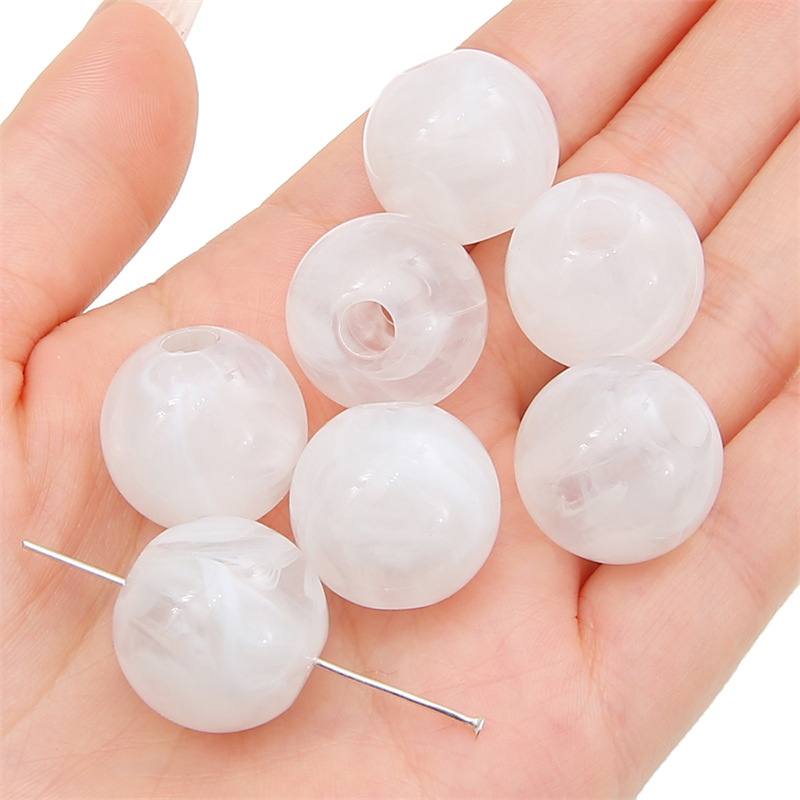 11:White beads 20mm/ aperture about 5mm 5/bag