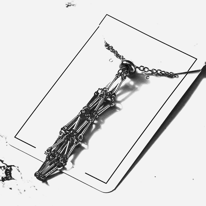 7:6cm/Black large mesh pocket