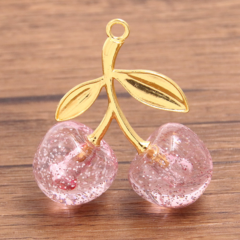 7:Golden and pink cherries