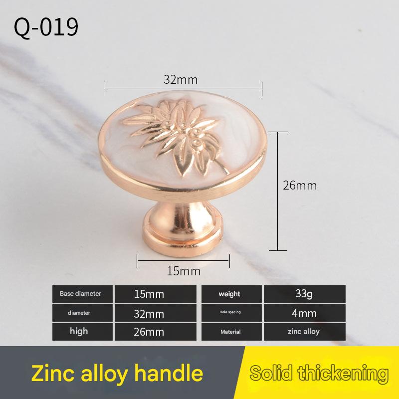 Q-019 single hole white amber