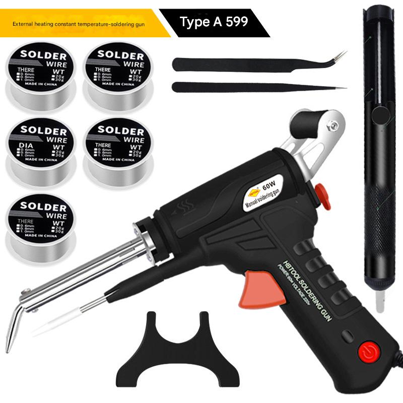 599a black european standard   5 rolls of 30g tin   two tweezers   all black suction device