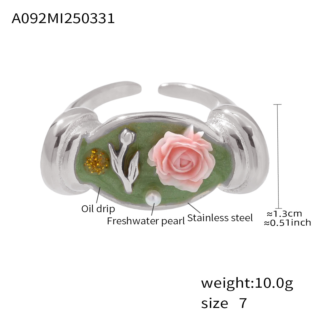 A092- Steel pink rose