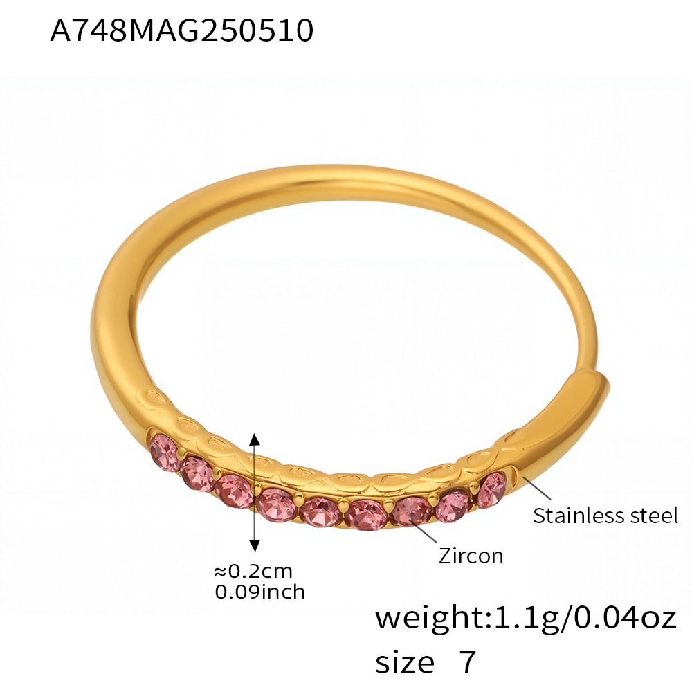 A748- Golden pink zircon