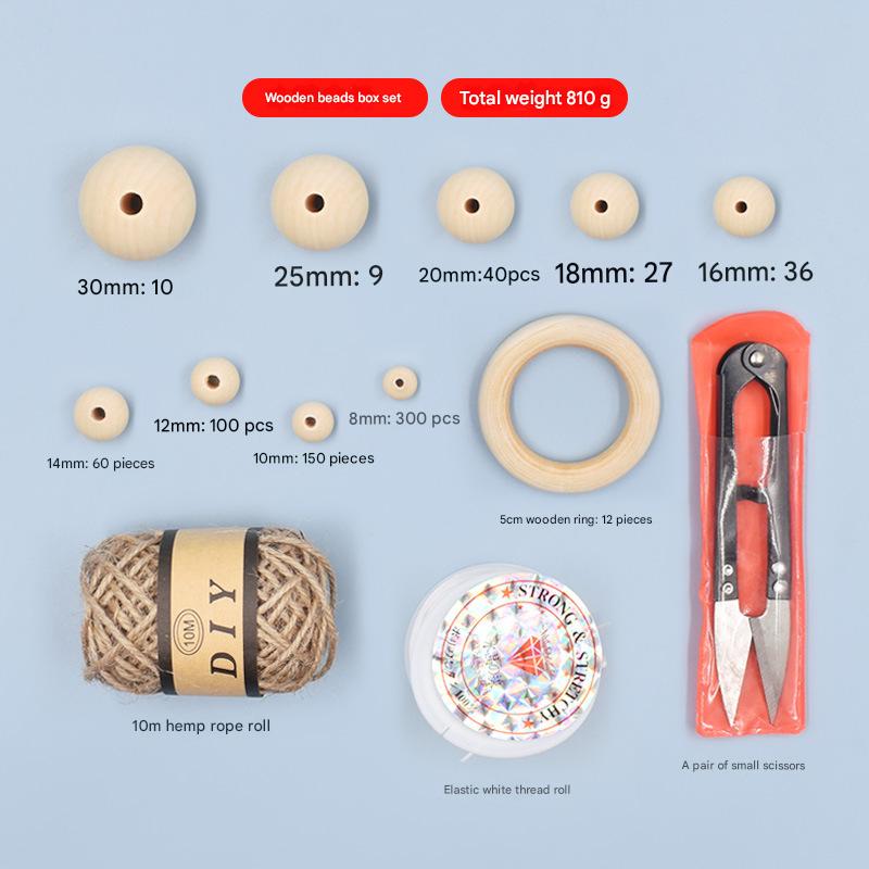 2:Big 15 wooden beads boxed two