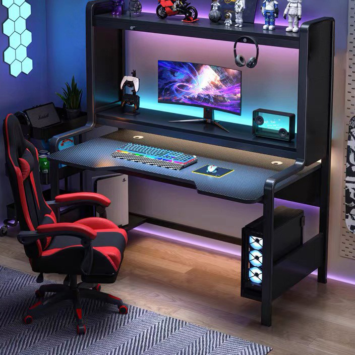 Three-layer carbon fiber pattern computer desk 120*60