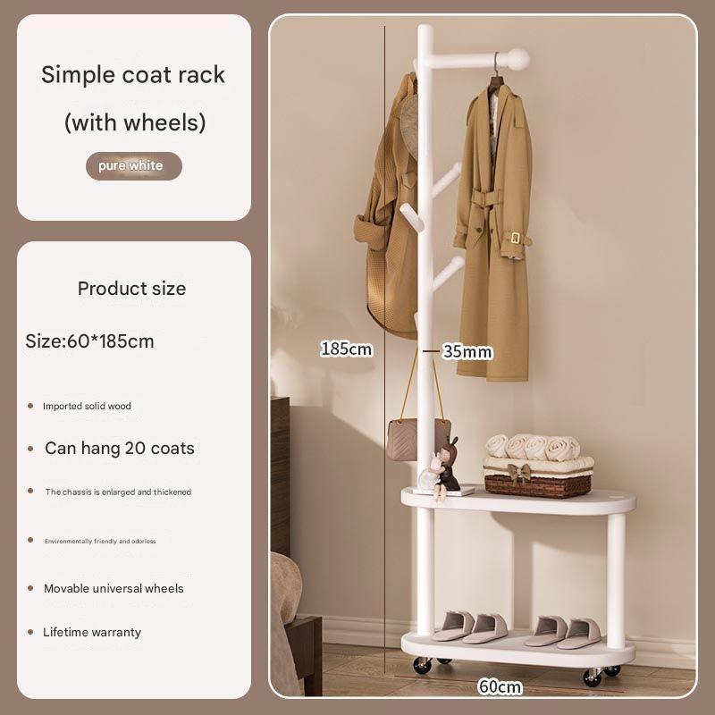 SP Ellipsoidal moving coat rack white