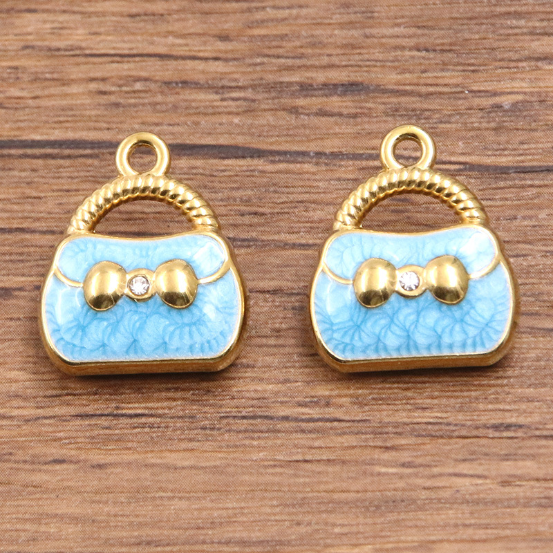 10:4号蓝色包包 17X19mm 6.3g