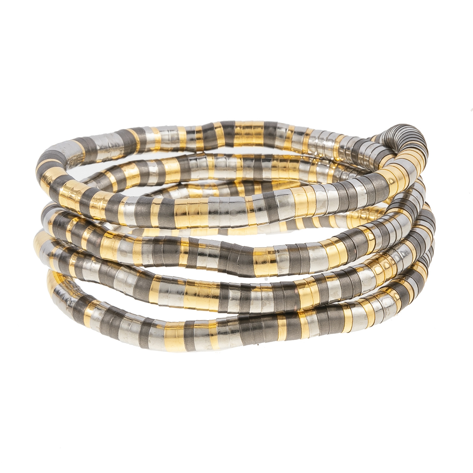 Gold and silver black