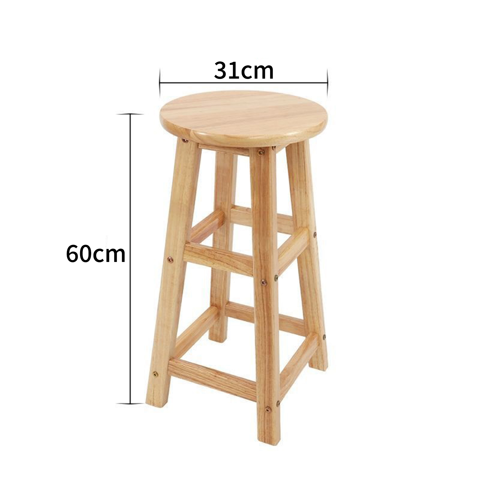 The stool panel is 31CM wide and 60cm high
