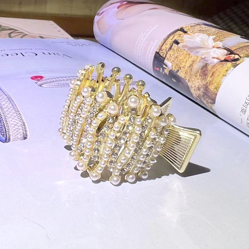3:Gold Pearl Rhinestone