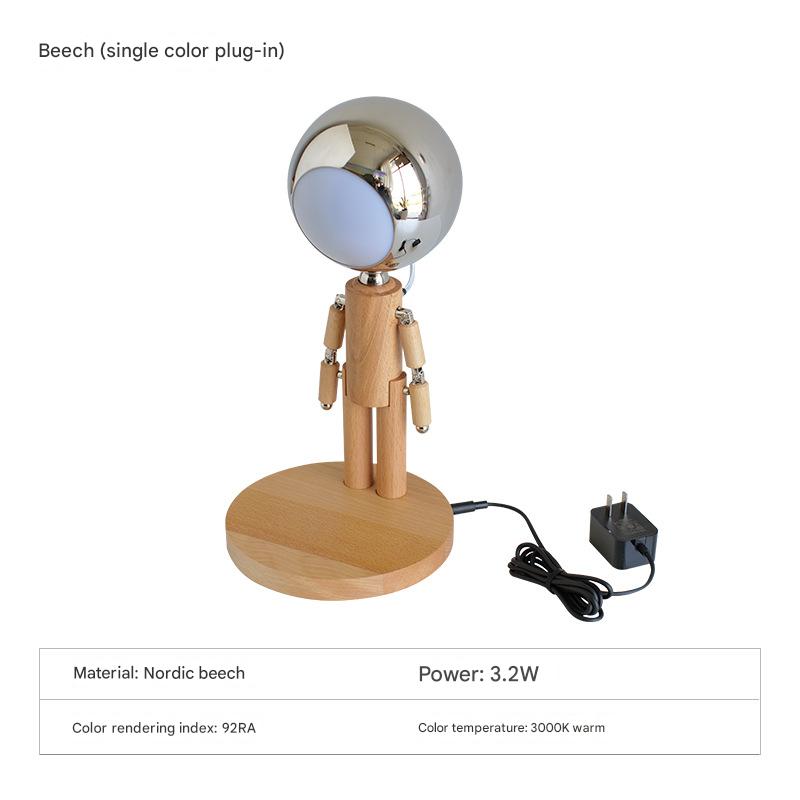 Beech plug-in monochrome warm light