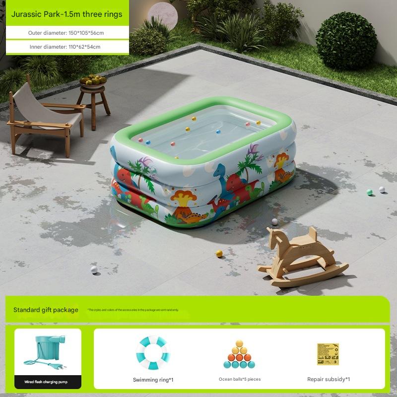 [Upgrade Thickened Bubble Bottom] 1.5 m Dinosaur World-Standard Gift Pack